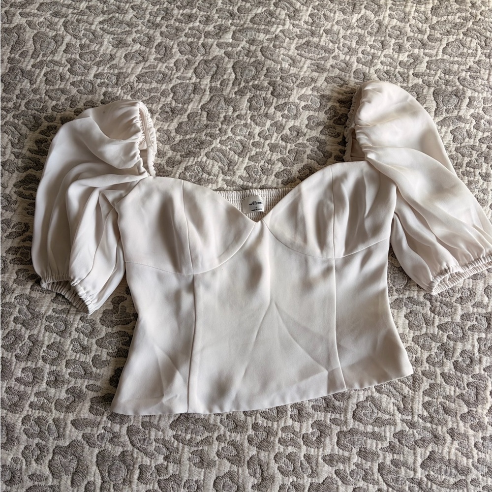 Wilfred Cream Puff Sleeve Blouse